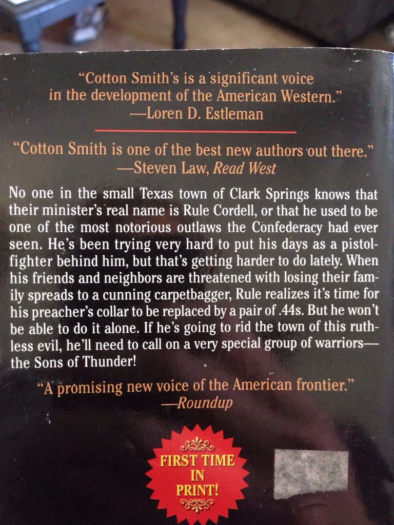 Sons Of Thunder - Giles Kristian (Leisure Books - Paperback) book collectible - Main Image 2