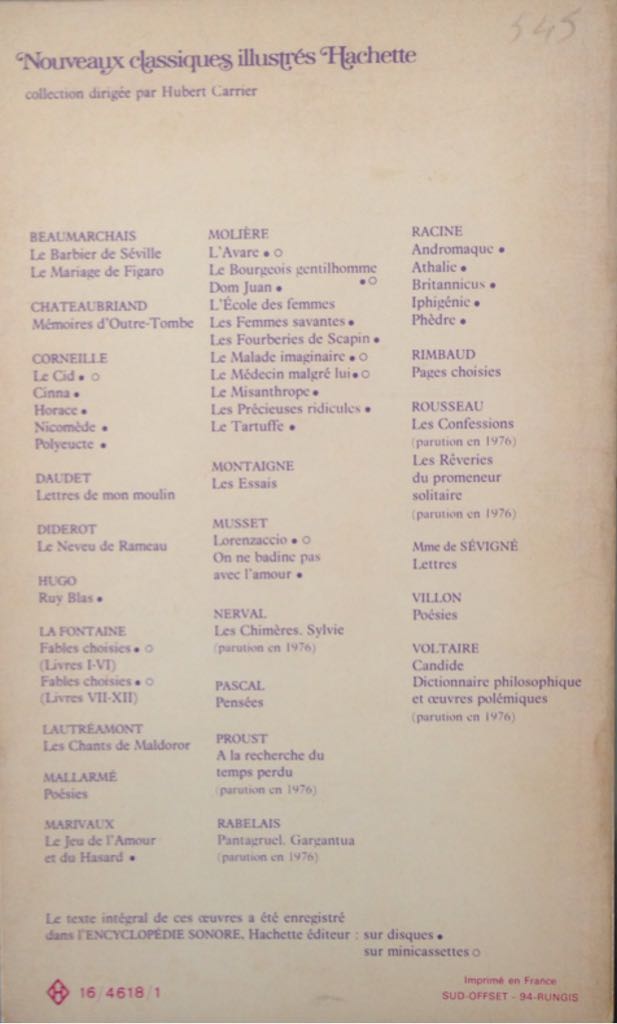 Ruy Blas - Victor Hugo (Hachette Nouveaux classiques illustrés - Paperback) book collectible [Barcode 9782010026553] - Main Image 2