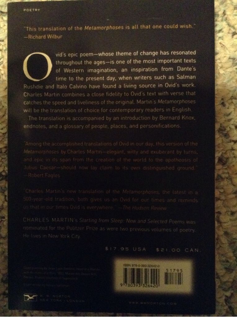 Metamorphoses - Ovid (W. W. Norton & Company - Kindle) book collectible [Barcode 9780393326420] - Main Image 2