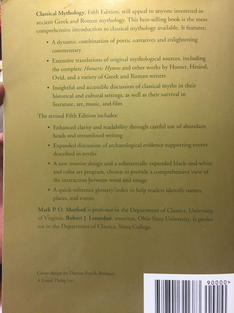 Classical Mythology - Mark P. O. Morford (Longman Publishing Group) book collectible - Main Image 2
