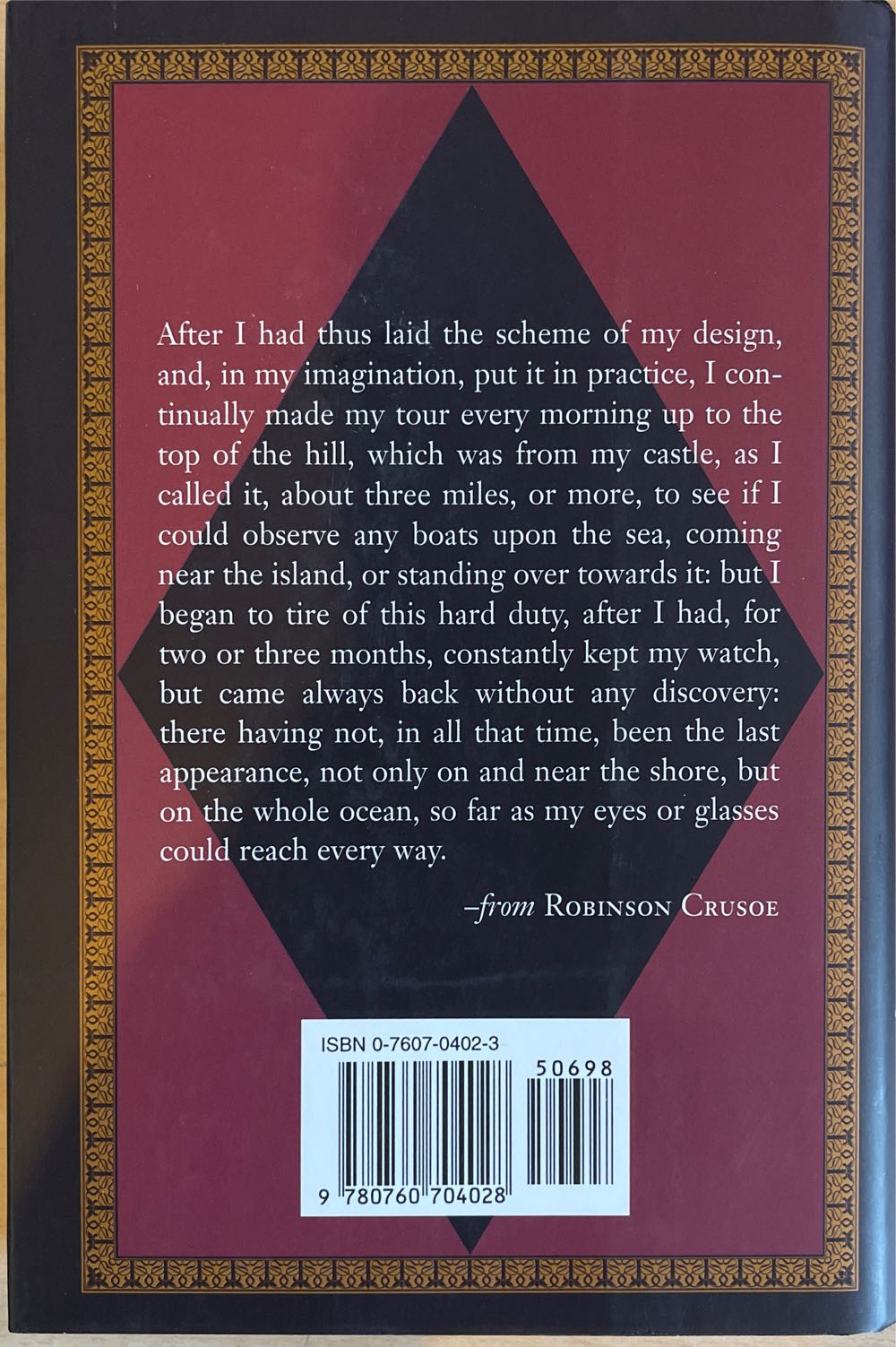 Robinson Crusoe - Daniel Defoe (Barnes & Noble Books - Hardcover) book collectible [Barcode 9780760704028] - Main Image 2