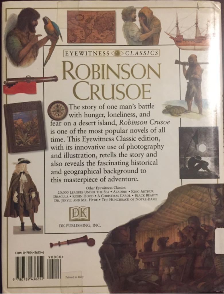 Robinson Crusoe - Daniel Defoe book collectible [Barcode 9780789436252] - Main Image 2