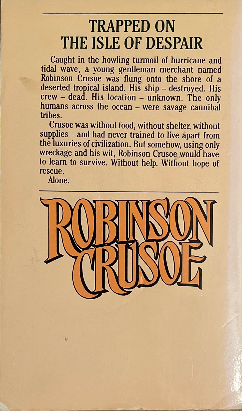Robinson Crusoe - Daniel Defoe (Macmillan - Paperback) book collectible [Barcode 9780812504828] - Main Image 2