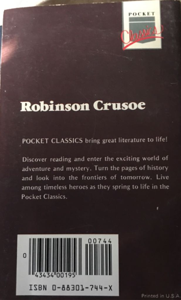 Robinson Crusoe - Daniel Defoe (Academic Industries, Inc - Paperback) book collectible [Barcode 9780883017449] - Main Image 2