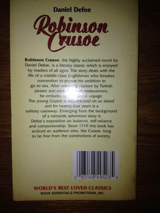 Robinson Crusoe - Daniel Defoe (Book Essentials Promotions, Inc. - Paperback) book collectible [Barcode 9781569602164] - Main Image 2