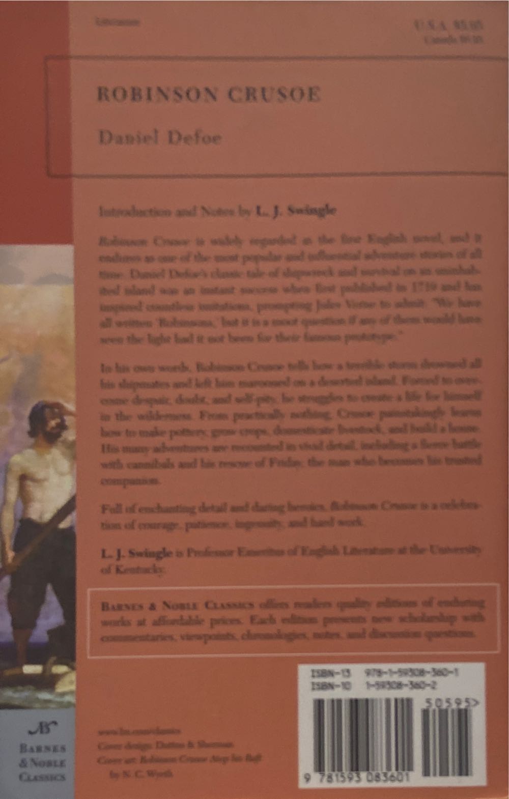 Robinson Crusoe - Daniel Defoe (Barnes & Noble Classics - Paperback) book collectible [Barcode 9781593083601] - Main Image 2