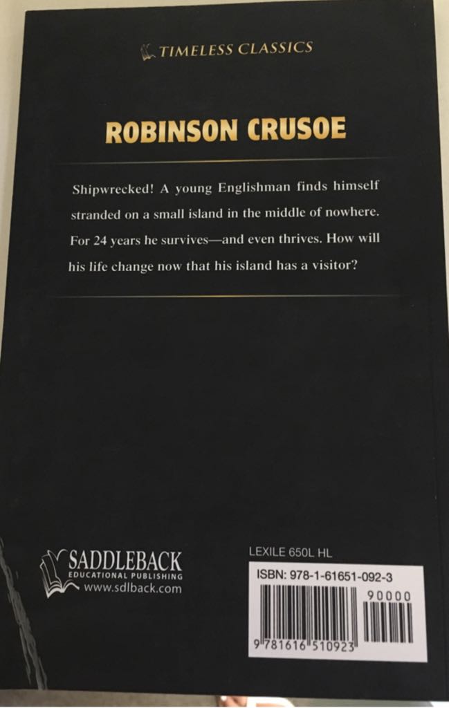 Robinson Crusoe  book collectible [Barcode 9781616510923] - Main Image 2