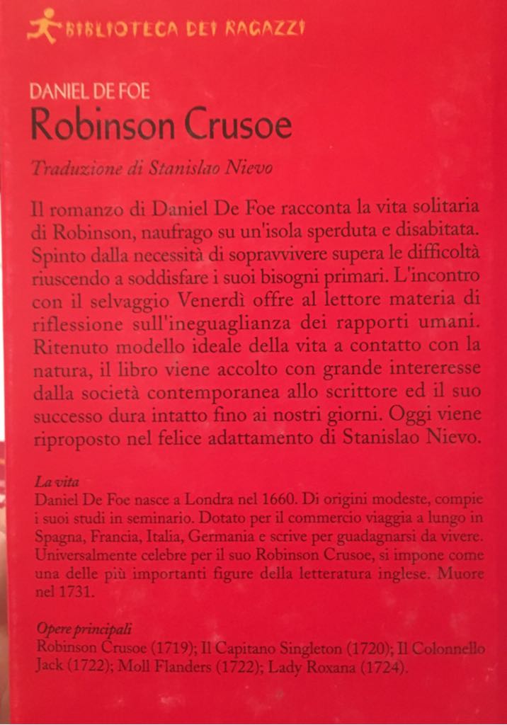 Robinson Crusoe - Daniel Defoe (Giunti Gruppo Editoriale) book collectible [Barcode 9788888666051] - Main Image 2