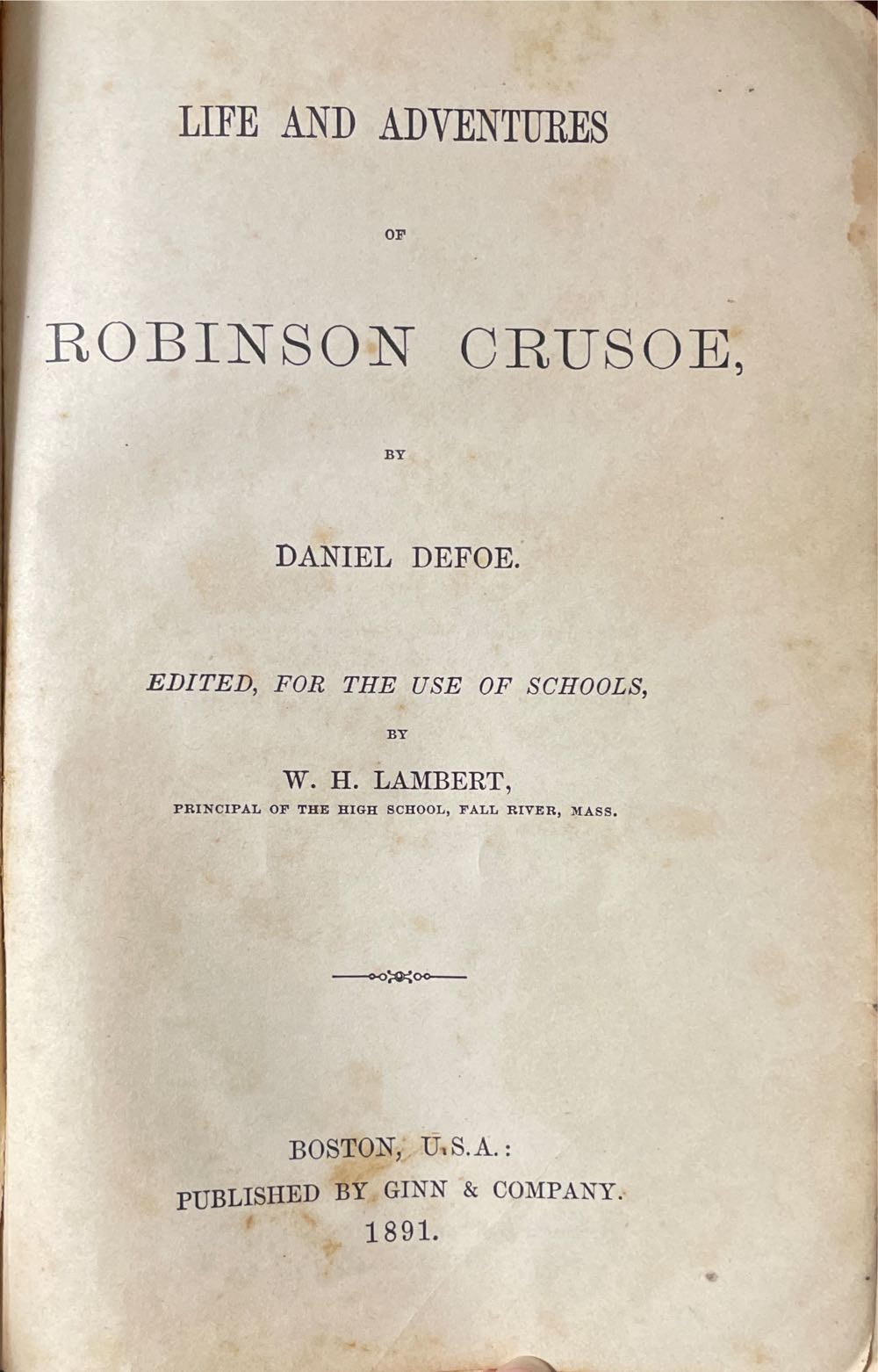 Robinson Crusoe - Daniel Defoe (Doubleday & Company, Inc. - Hardcover) book collectible - Main Image 2