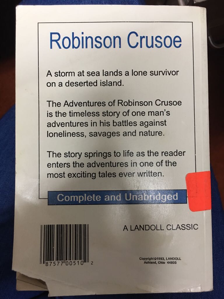 Robinson Crusoe (A Landoll Classic) book collectible - Main Image 2
