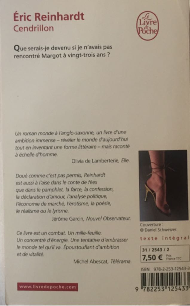 Cendrillon - Eric Reinhardt (Le Livre de poche - Paperback) book collectible [Barcode 9782253125433] - Main Image 2