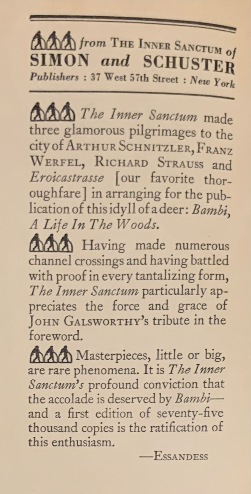 LGB: Bambi And The Butterfly - Felix Salten (Simon & Schuster  - Hardcover) book collectible [Barcode 9780307101525] - Main Image 4