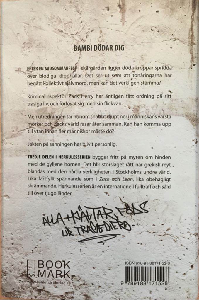 Bambi - Mons Kallentoft (Bookmark Förlag - Hardcover) book collectible [Barcode 9789188171528] - Main Image 2