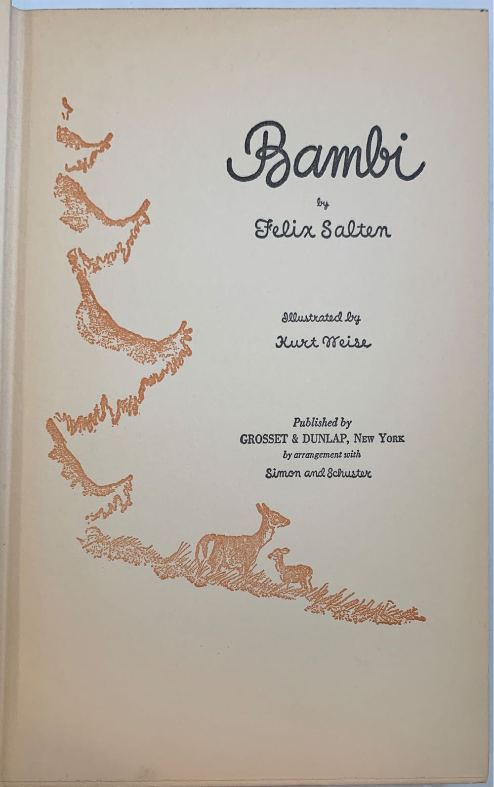 Bambi - Felix Salten (Grosett & Dunlap) book collectible - Main Image 2