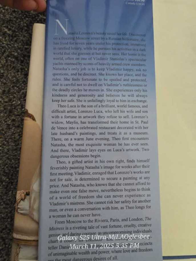 Mistress, The - Danielle Steel (Delacorte Press - Hardcover) book collectible [Barcode 9780345531117] - Main Image 3