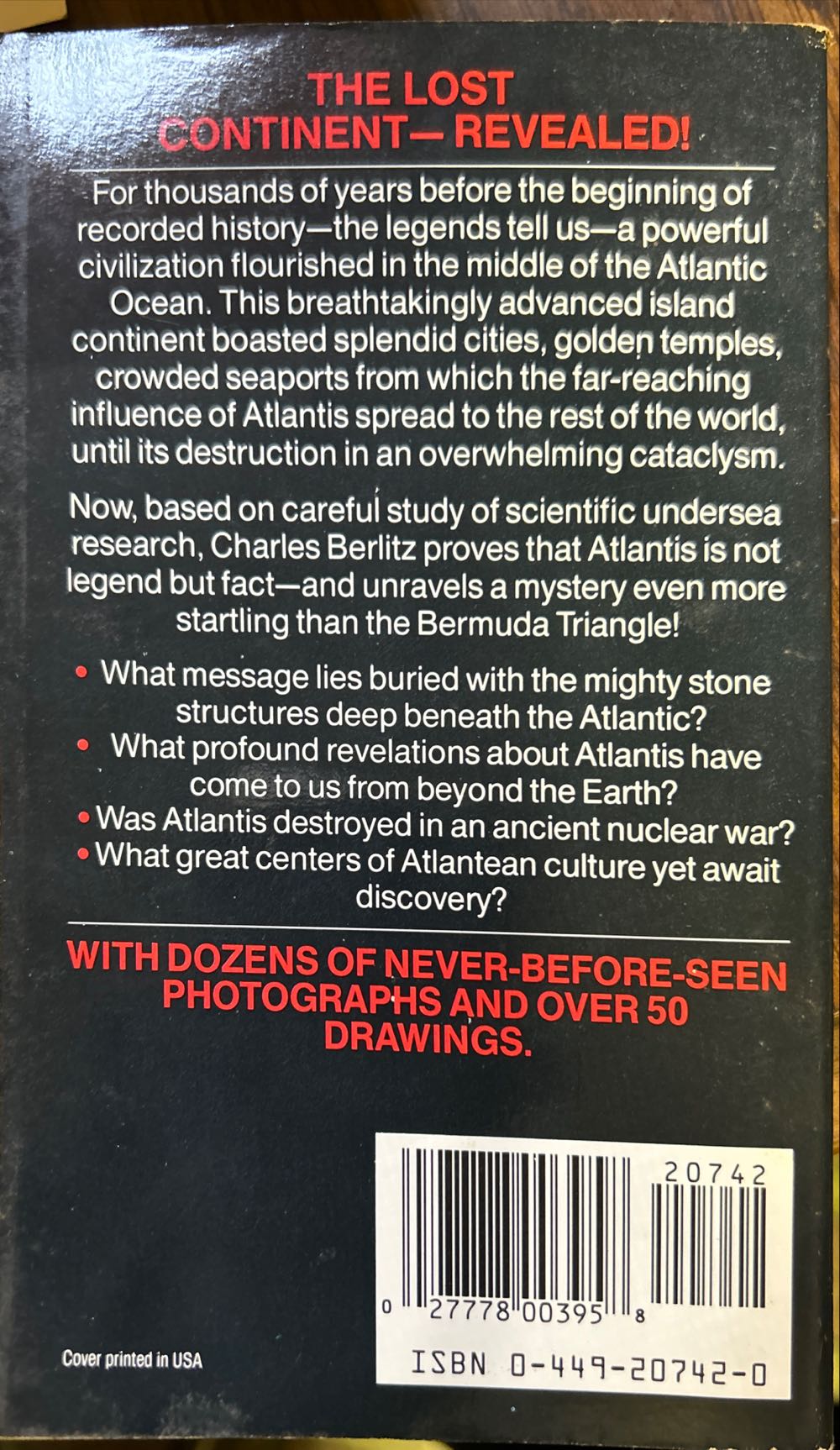 Atlantis - Charles Berlitz (Fawcett Books - Paperback) book collectible [Barcode 9780449207420] - Main Image 2