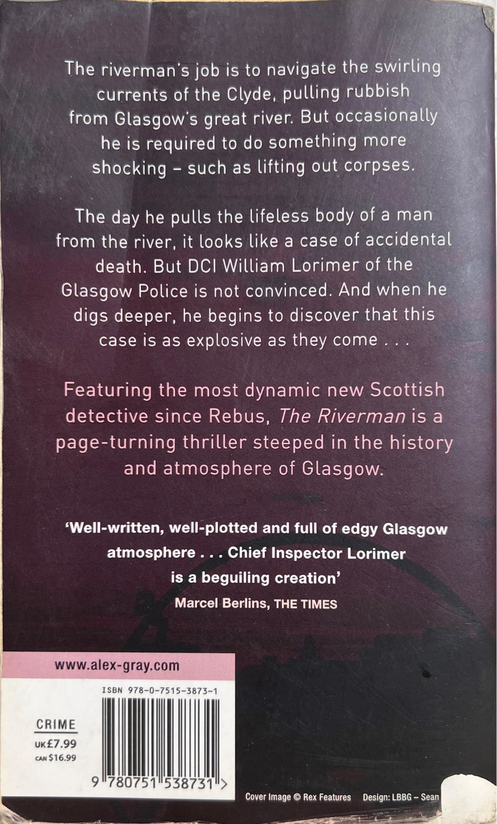 Riverman, The - Alex Gray (Little Brown Uk - Paperback) book collectible [Barcode 9780751538731] - Main Image 2