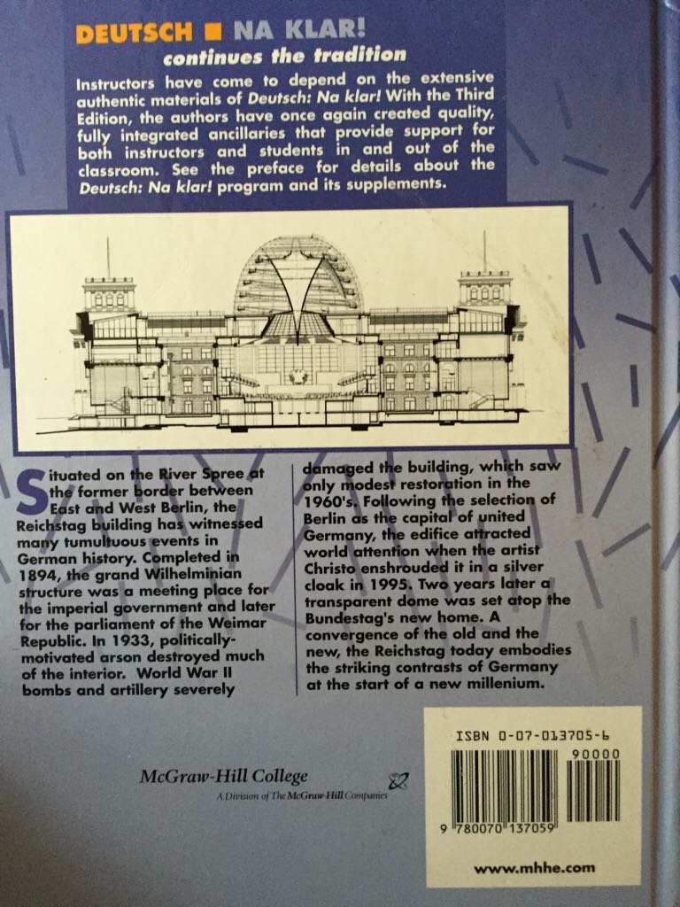 Deutsch: Na Klar! - D. Clyde (McGraw-Hill - Hardcover) book collectible [Barcode 9780070137059] - Main Image 2