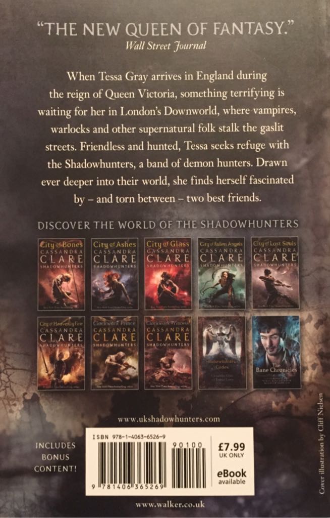 Clockwork Angel - Cassandra Clare (Walker Books - Paperback) book collectible [Barcode 9781406365269] - Main Image 2