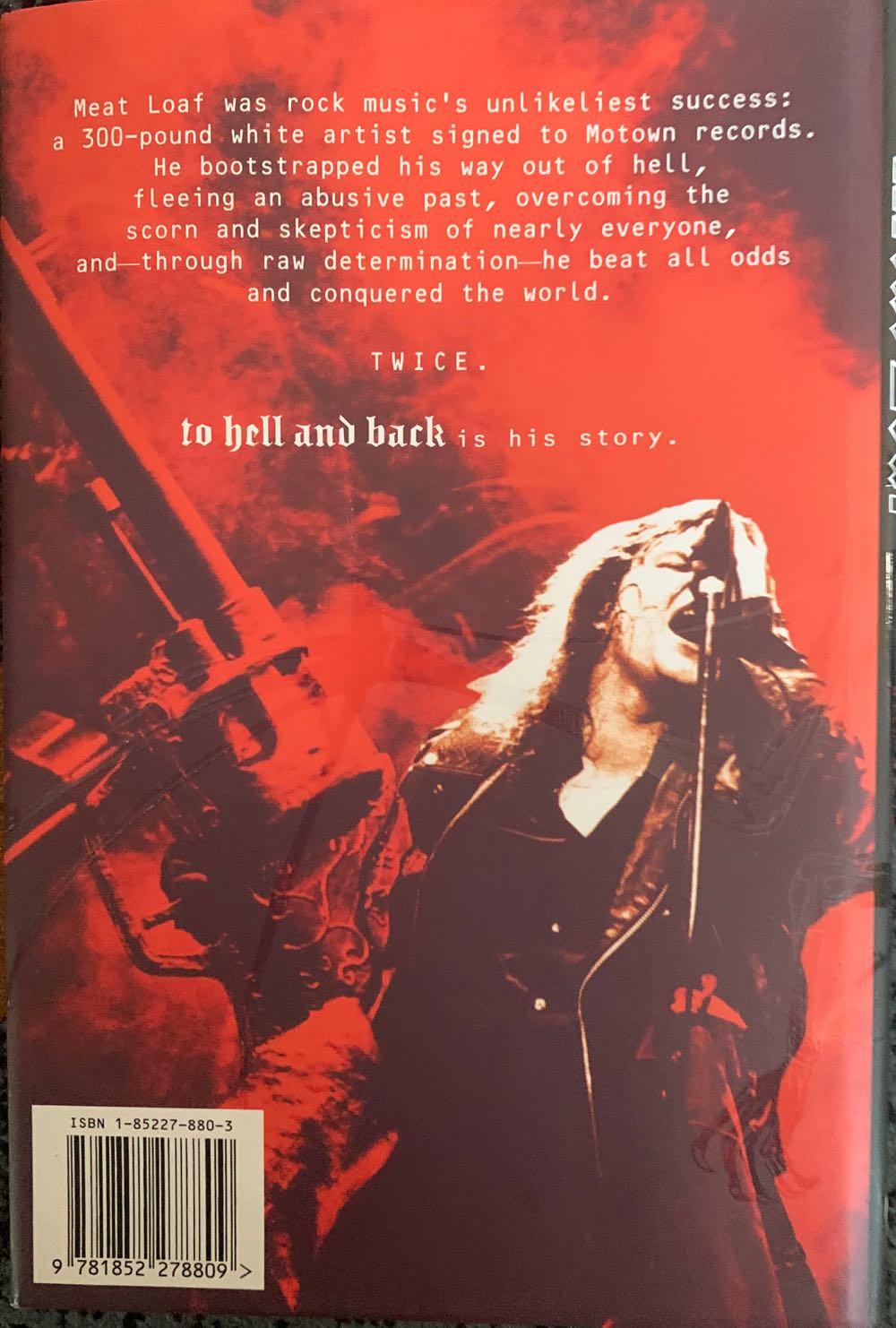 To Hell And Back - Meat Loaf (Virgin Books) book collectible [Barcode 9781852278809] - Main Image 2