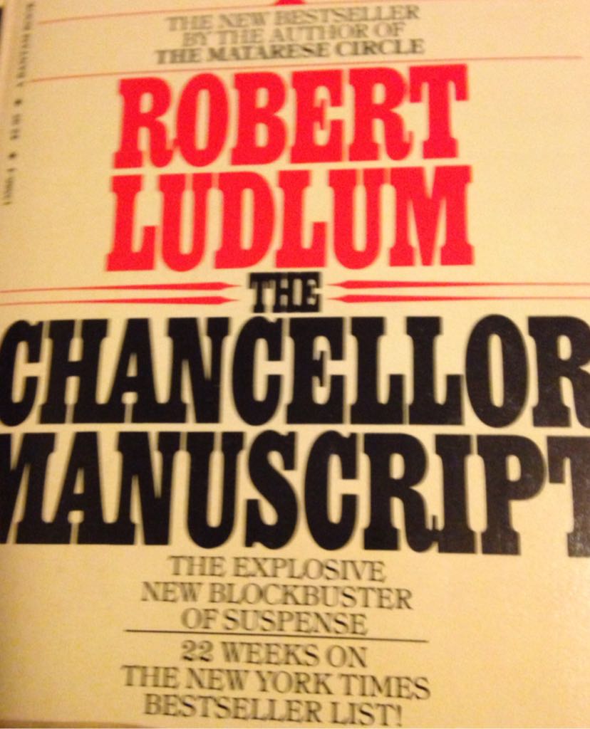 The Chancellor Manuscript - Robert Ludlum (Bantam Books, Inc. - Paperback) book collectible [Barcode 9780553135862] - Main Image 1