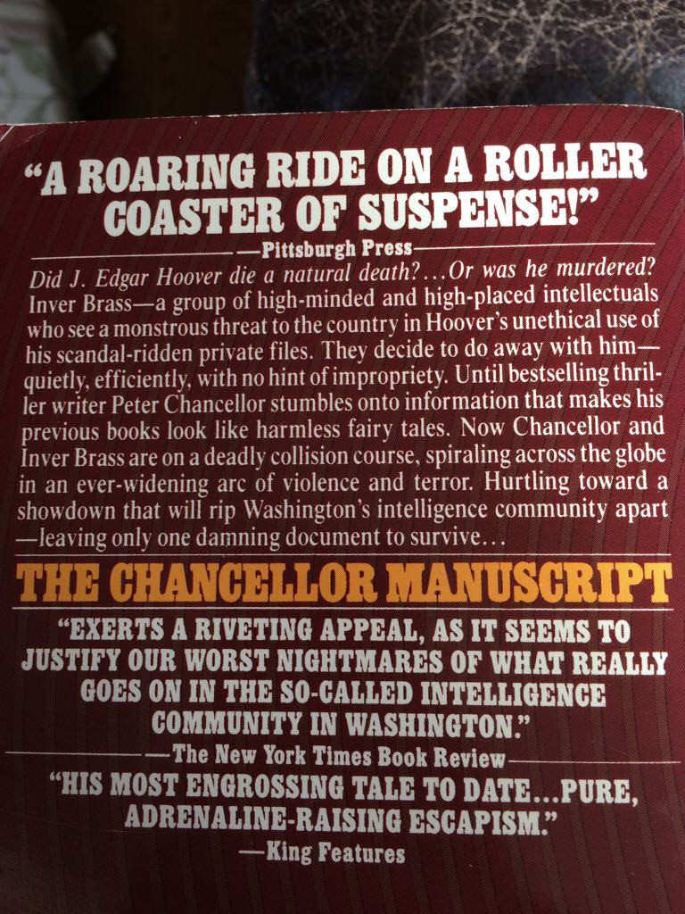 The Chancellor Manuscript - Robert Ludlum (A Bantam Books - Paperback) book collectible [Barcode 9780553260946] - Main Image 2