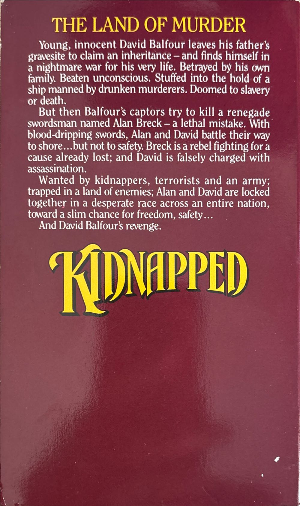 Kidnapped - Robert Louis Stevenson (Tor - Paperback) book collectible [Barcode 9780812504736] - Main Image 2