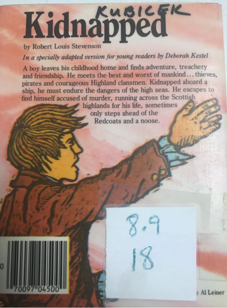 Kidnapped  book collectible - Main Image 2