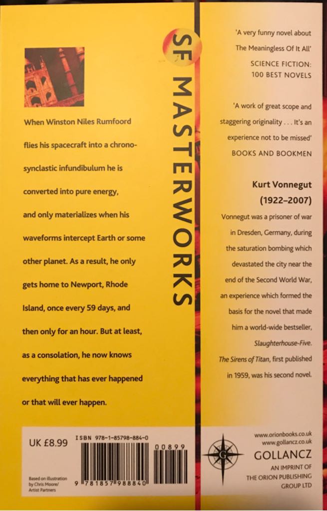 The Sirens of Titan - Kurt Vonnegut (An Orion Paperback - Paperback) book collectible [Barcode 9781857988840] - Main Image 2