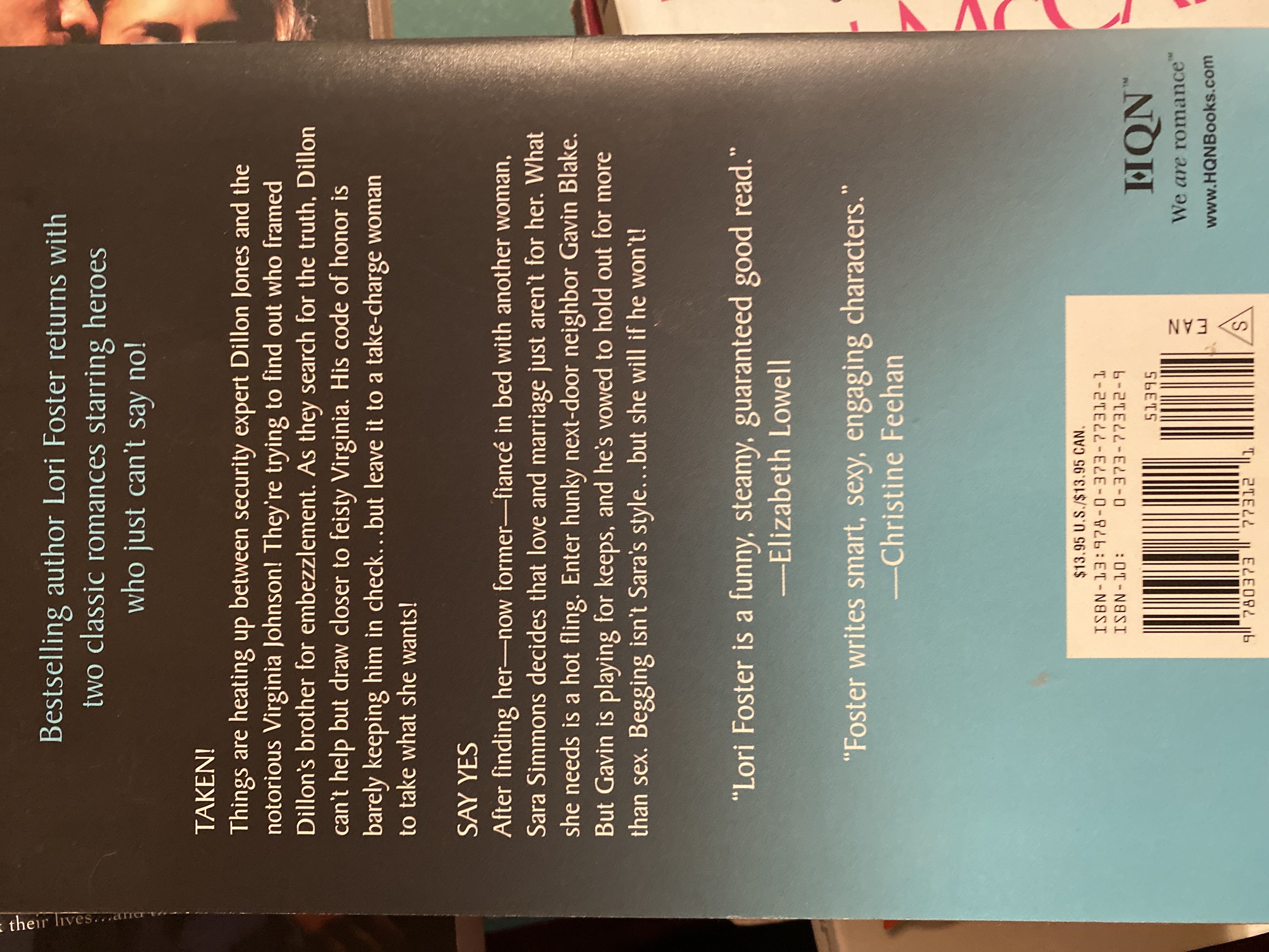 Caught - Lori Foster (Harlequin Romance) book collectible [Barcode 9780373773121] - Main Image 2