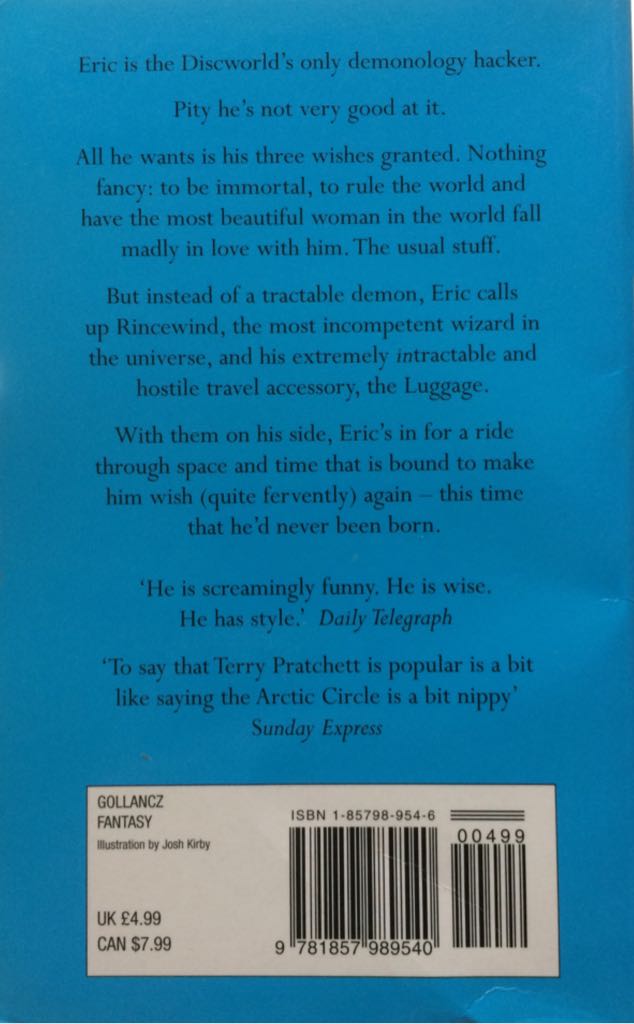 Eric (Discworld, #9) - Terry (Victor Gollancz - Paperback) book collectible [Barcode 9781857989540] - Main Image 2