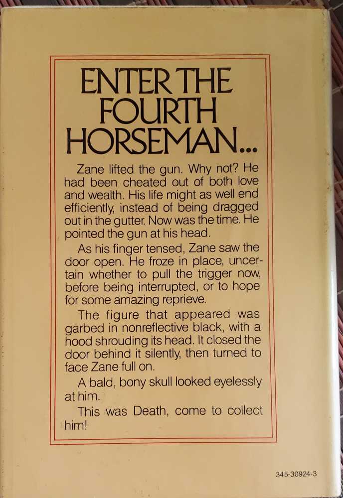 On a Pale Horse - Piers Anthony (Del Rey - Ballantine Books - Hardcover) book collectible [Barcode 9780345309242] - Main Image 3