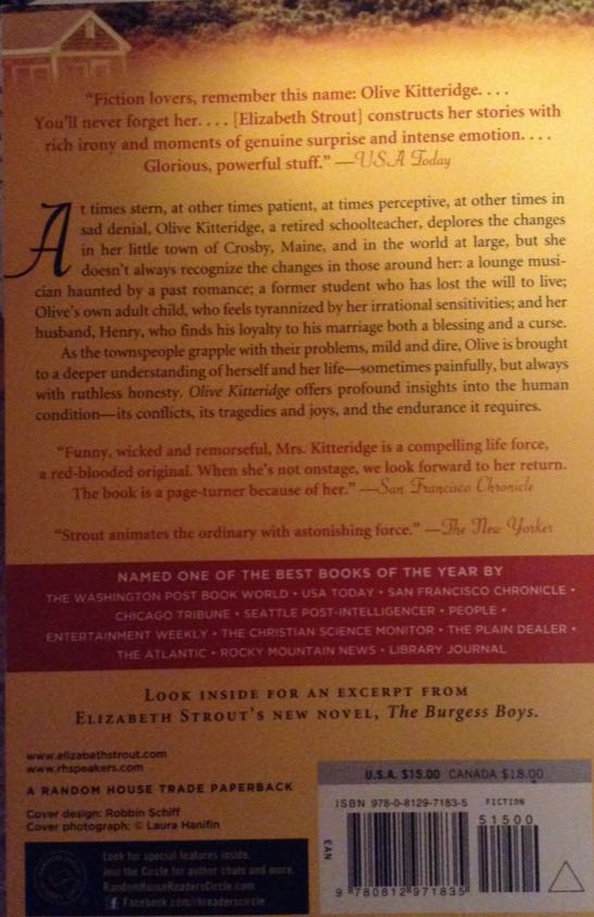 Olive Kitteridge - Elizabeth Strout (Random House - Hardcover) book collectible [Barcode 9780812971835] - Main Image 2