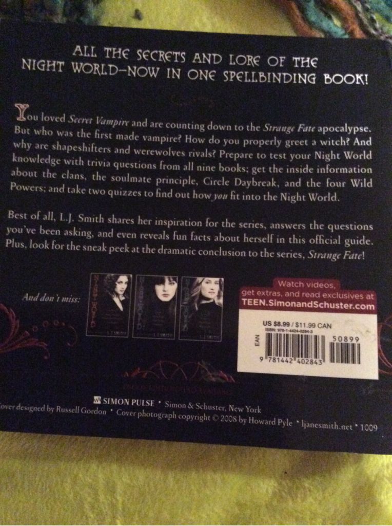 Night World - L. J. Smith (Simon Pulse) book collectible [Barcode 9781442402843] - Main Image 2