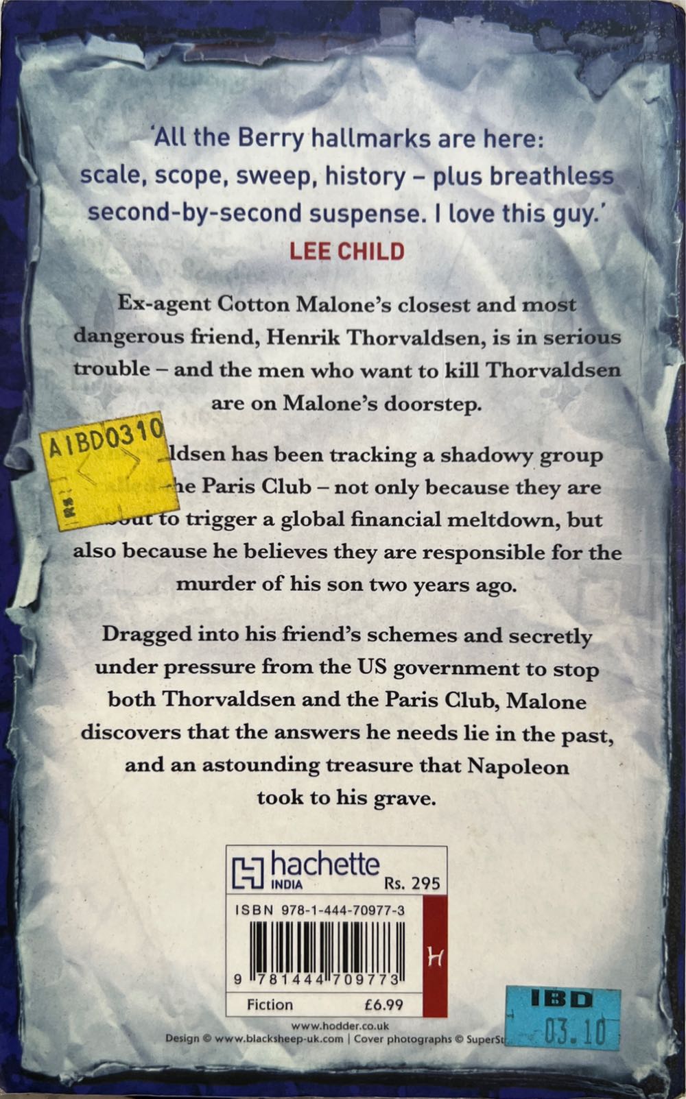 The Paris Vendetta - Steve Berry (Hodder & Stoughton - Paperback) book collectible [Barcode 9781444709773] - Main Image 2