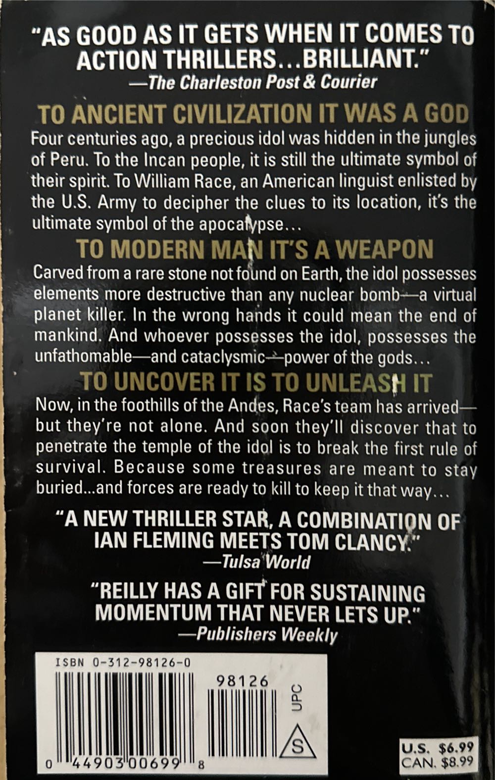 Temple - Matthew Reilly (Pan Macmillan Australia - Paperback) book collectible [Barcode 9780312981266] - Main Image 2