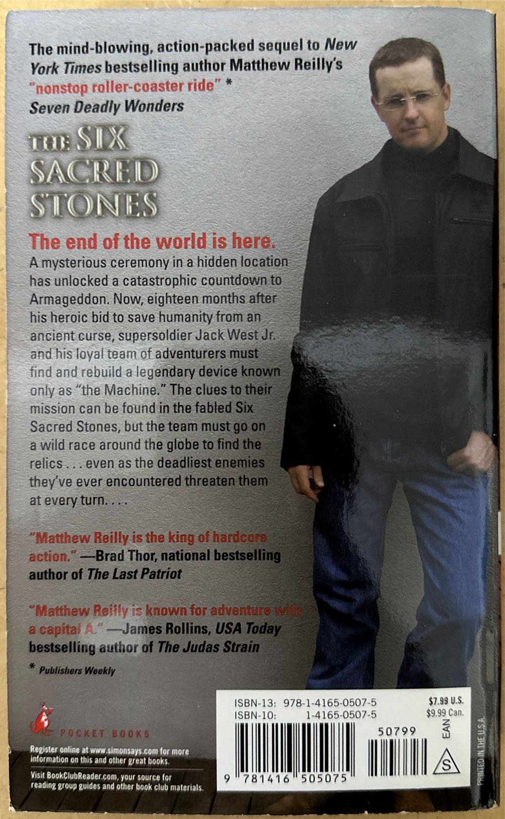 The Six Sacred Stones - Matthew Reilly (Simon & Schuster - Paperback) book collectible [Barcode 9781416505075] - Main Image 2