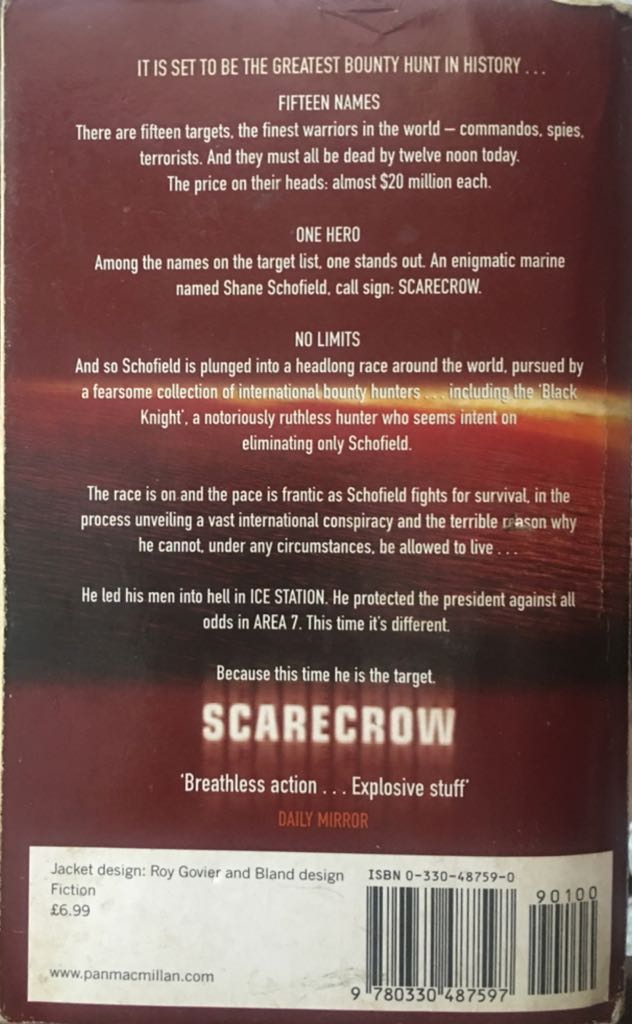 Scarecrow - Matthew Reilly (Pan Books - Paperback) book collectible [Barcode 9780330487597] - Main Image 2