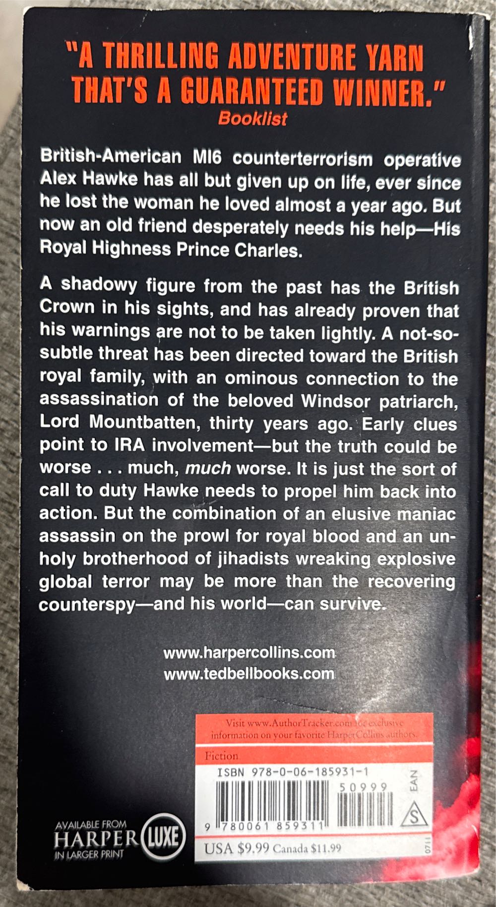 Warlord - Ted Bell (HarperCollins - Paperback) book collectible [Barcode 9780061859311] - Main Image 2