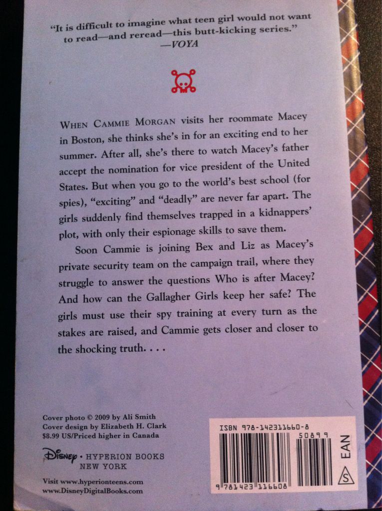 Gallagher Girls #3: Don’t Judge A Girl By Her Cover - Ally Carter (Hyperion Paperbacks - Paperback) book collectible [Barcode 9781423116608] - Main Image 2