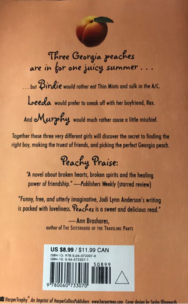 Peaches - Jodi Lynn Anderson (- Paperback) book collectible [Barcode 9780060733070] - Main Image 2