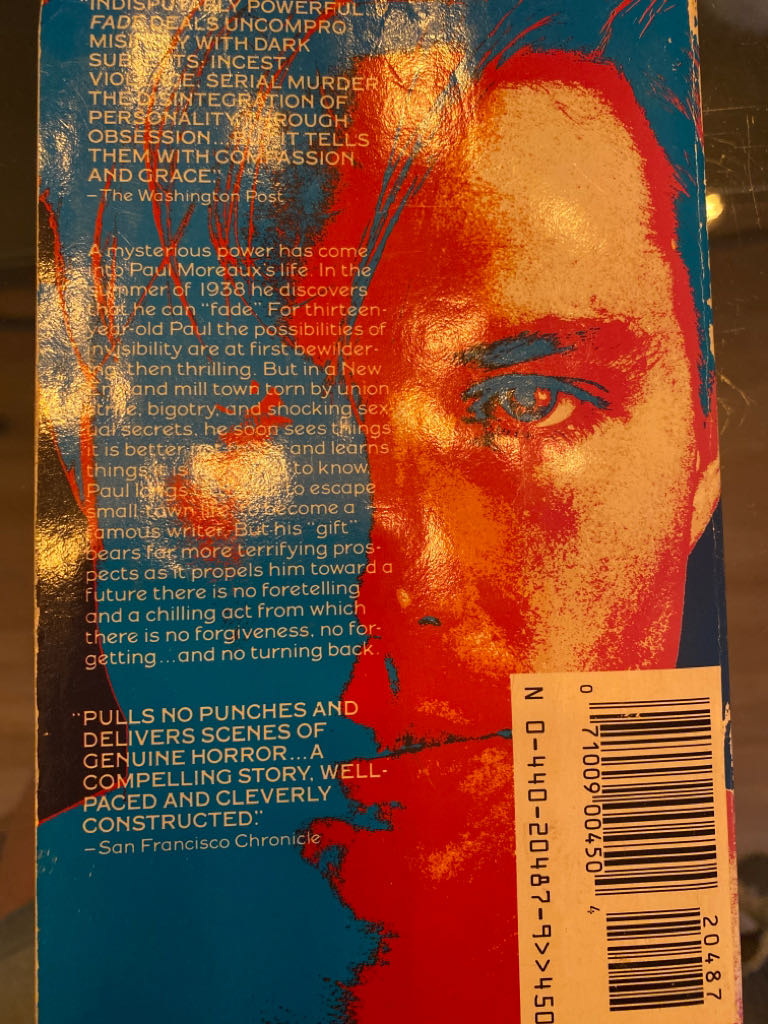 Fade - Robert Cormier (Random House LLC - Paperback) book collectible [Barcode 9780385731348] - Main Image 2