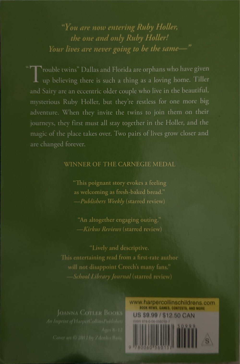 Ruby Holler - Sharon Creech (HarperTrophy - Paperback) book collectible [Barcode 9780060560157] - Main Image 2