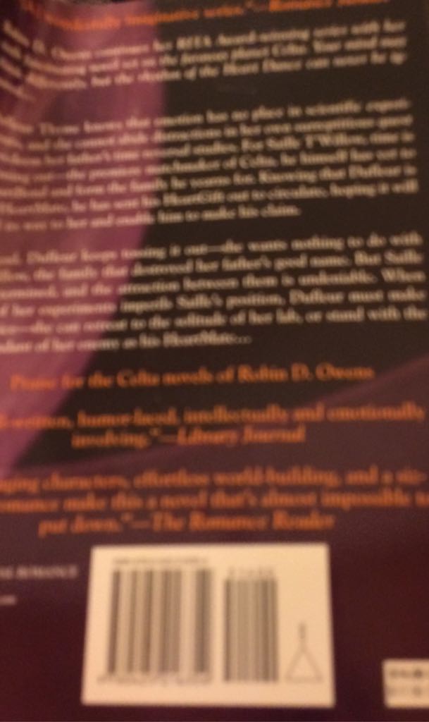 C6: Heart Dance - Robin D. Owens (Berkley Sensation - Paperback) book collectible [Barcode 9780425216354] - Main Image 2