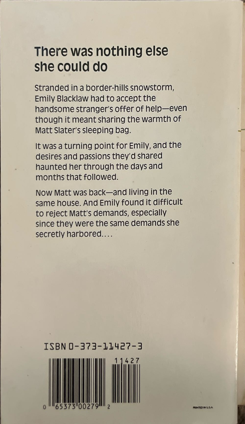 Out Of The Night - T. Popp (Harlequin Books) book collectible [Barcode 9780373114276] - Main Image 2