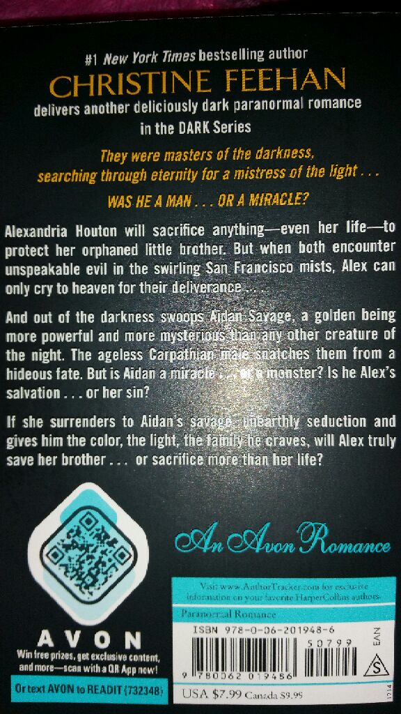 Dark Gold - Christine Feehan (Avon Paranormal Romance - Paperback) book collectible - Main Image 2