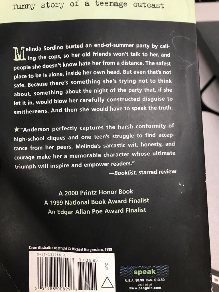 Speak - Laurie Halse Anderson (Speak - Paperback) book collectible [Barcode 9780142414736] - Main Image 2