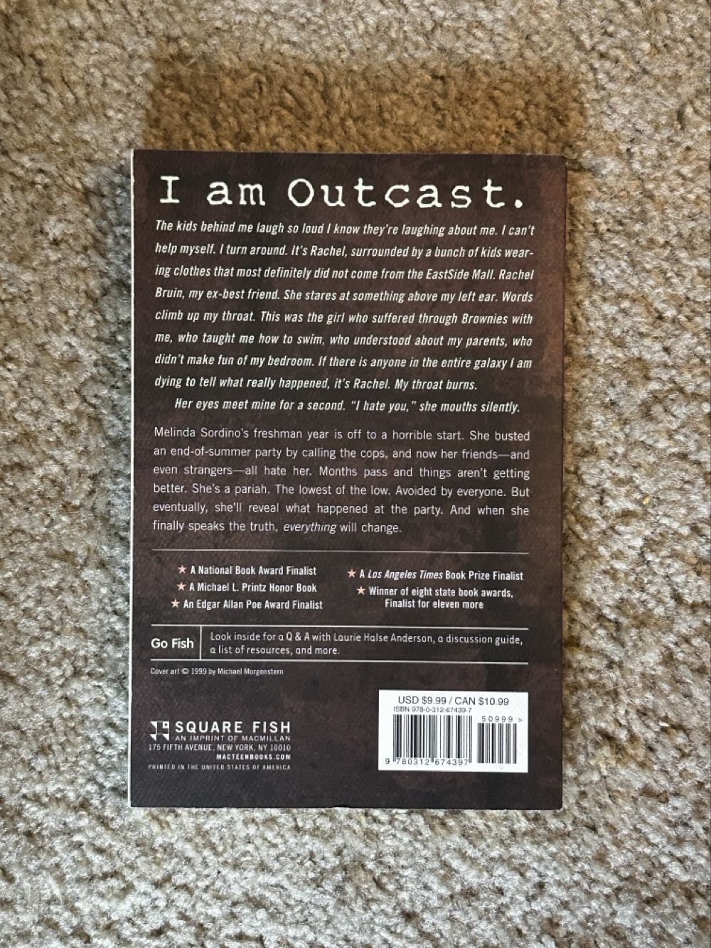 Speak - Laurie Halse Anderson (Square Fish - Paperback) book collectible [Barcode 9780312674397] - Main Image 3
