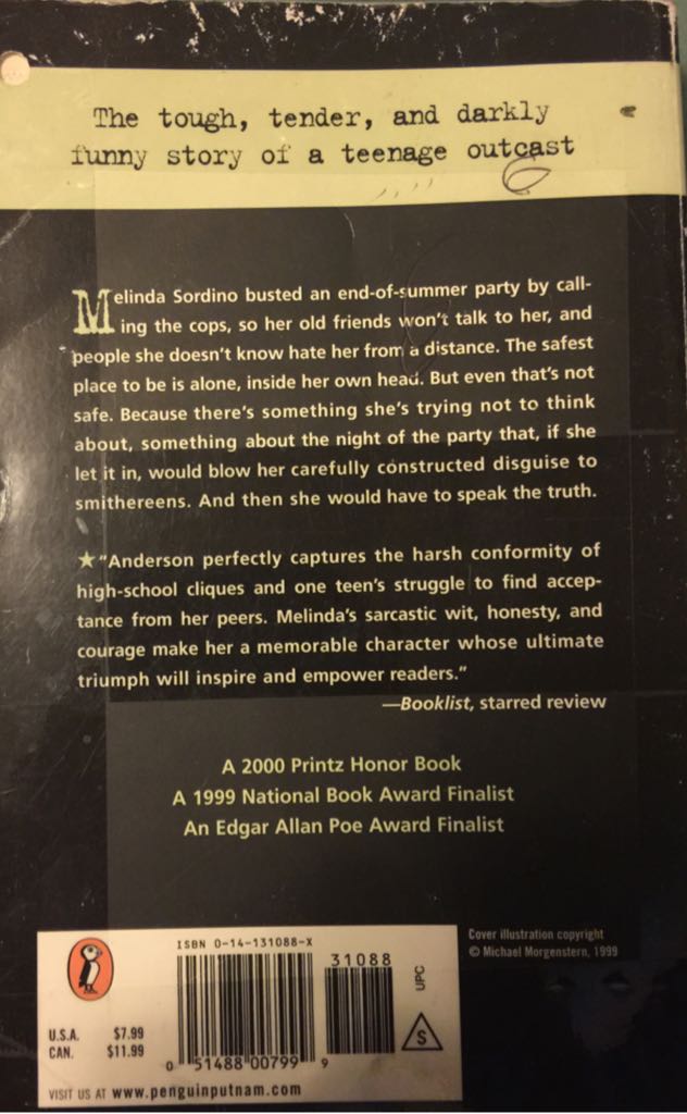 Speak - Halse Anderson (Puffin Books - Paperback) book collectible - Main Image 2