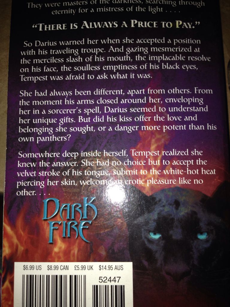 Dark Fire - Christine Feehan (Love Spell) book collectible - Main Image 2
